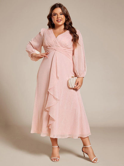 Lucille | Twist Knot A-Line Wedding Guest Dress