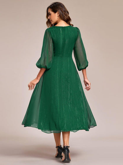 Lucille | Twist Knot A-Line Wedding Guest Dress