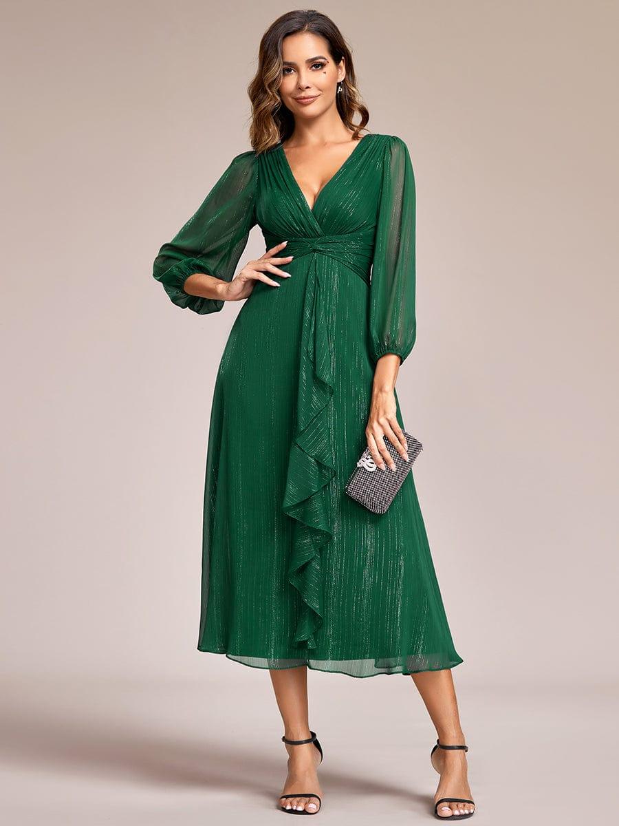 Lucille | Twist Knot A-Line Wedding Guest Dress