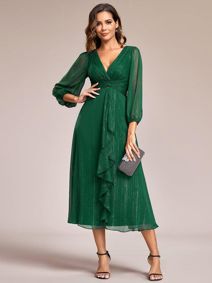 Lucille | Twist Knot A-Line Wedding Guest Dress
