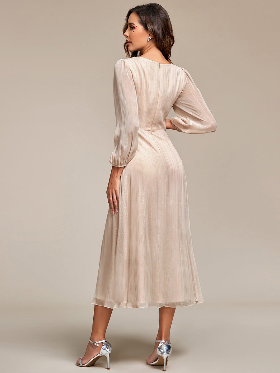 Lucille | Twist Knot A-Line Wedding Guest Dress