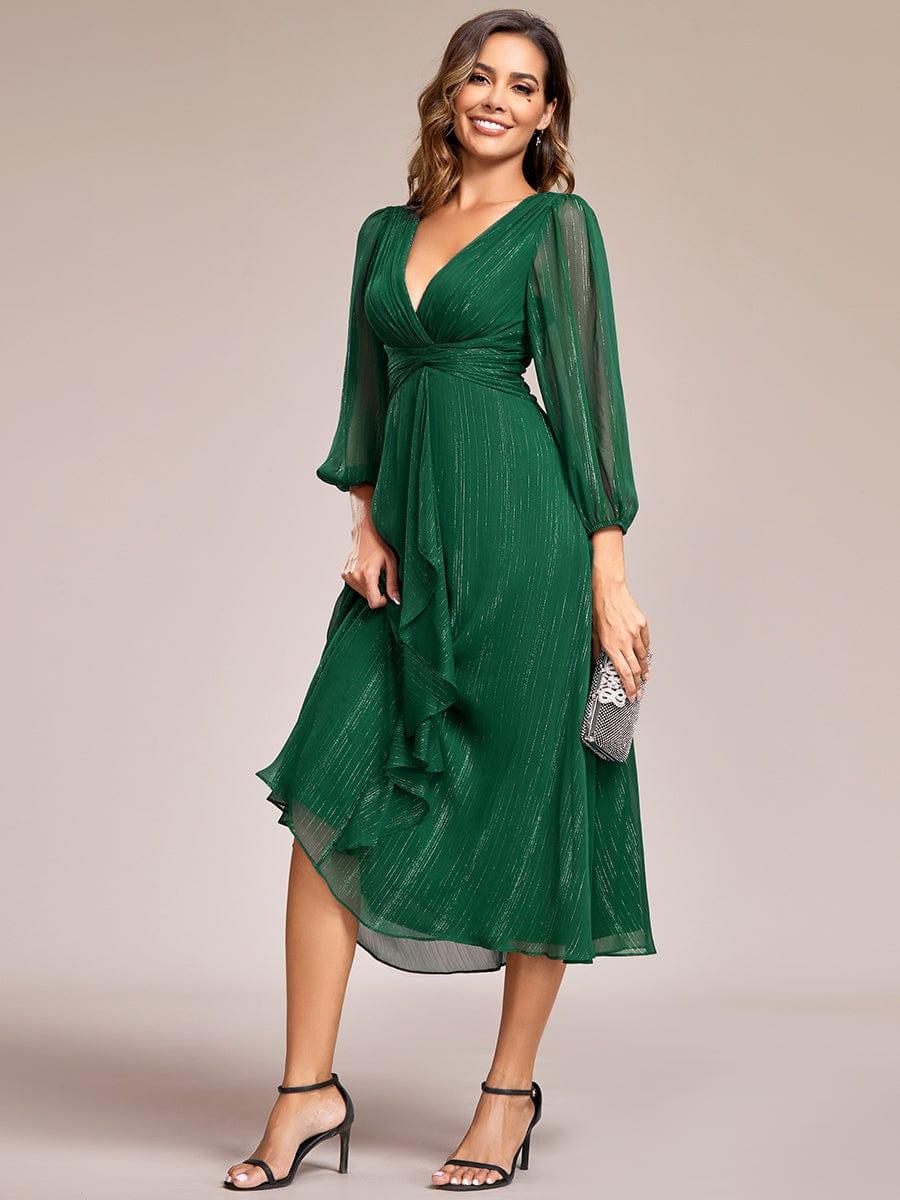 Lucille | Twist Knot A-Line Wedding Guest Dress