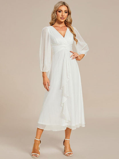 Lucille | Twist Knot A-Line Wedding Guest Dress