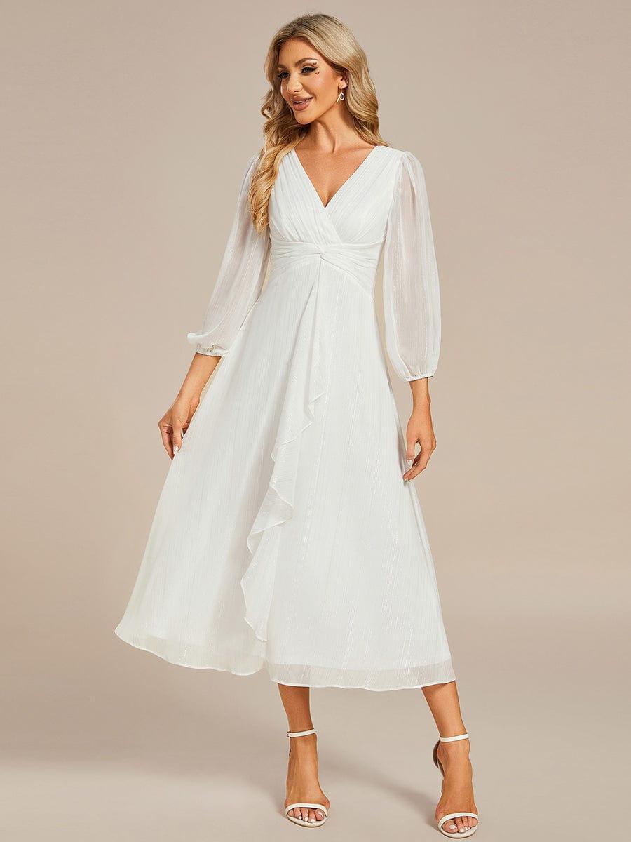 Lucille | Twist Knot A-Line Wedding Guest Dress