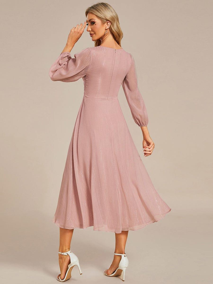 Lucille | Twist Knot A-Line Wedding Guest Dress
