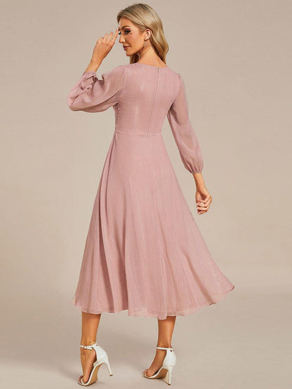 Lucille | Twist Knot A-Line Wedding Guest Dress