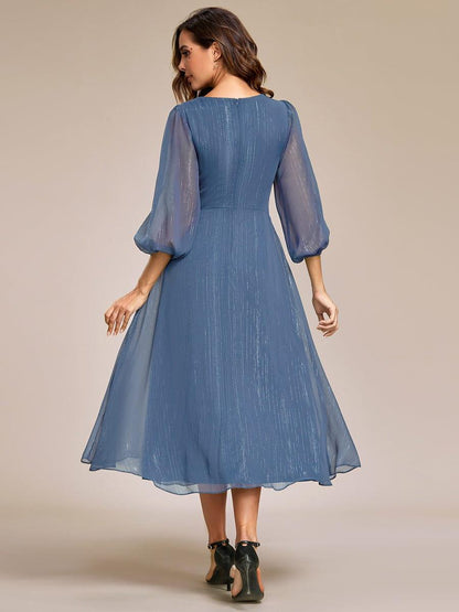 Lucille | Twist Knot A-Line Wedding Guest Dress