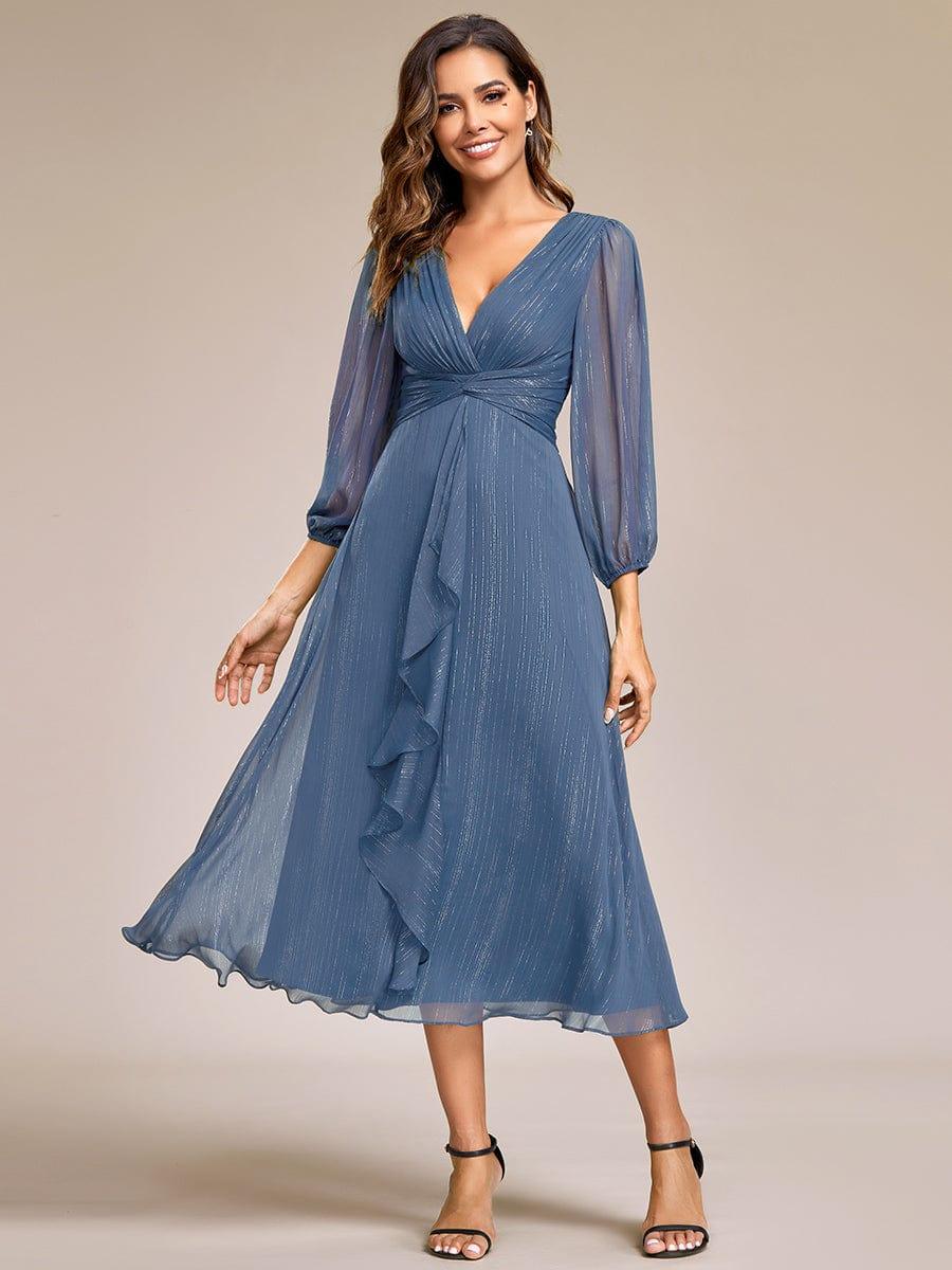 Lucille | Twist Knot A-Line Wedding Guest Dress