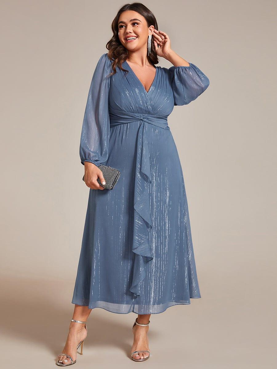 Lucille | Twist Knot A-Line Wedding Guest Dress