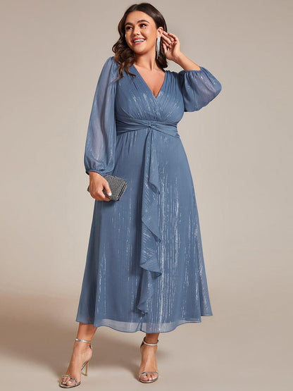 Lucille | Twist Knot A-Line Wedding Guest Dress