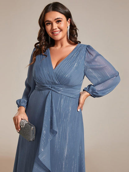 Lucille | Twist Knot A-Line Wedding Guest Dress