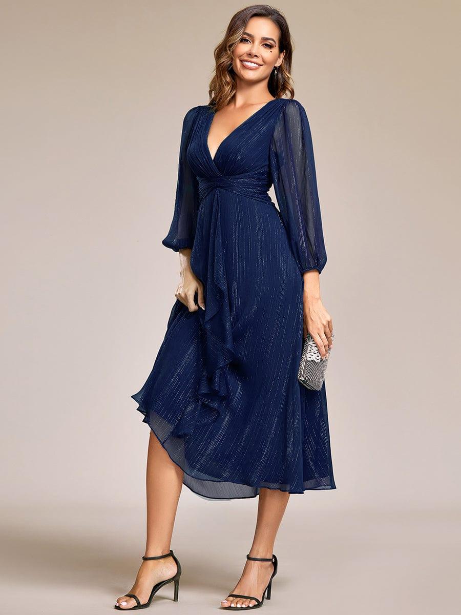 Lucille | Twist Knot A-Line Wedding Guest Dress