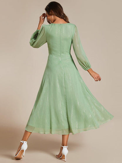 Lucille | Twist Knot A-Line Wedding Guest Dress