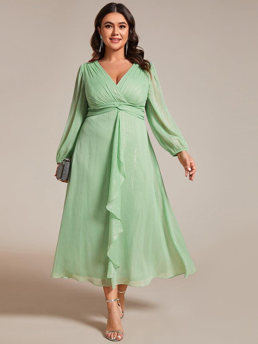 Lucille | Twist Knot A-Line Wedding Guest Dress
