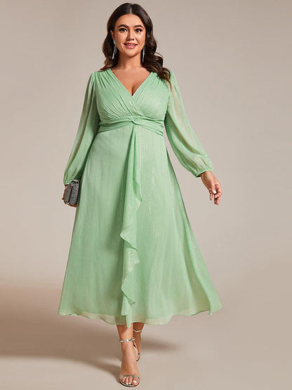 Lucille | Twist Knot A-Line Wedding Guest Dress