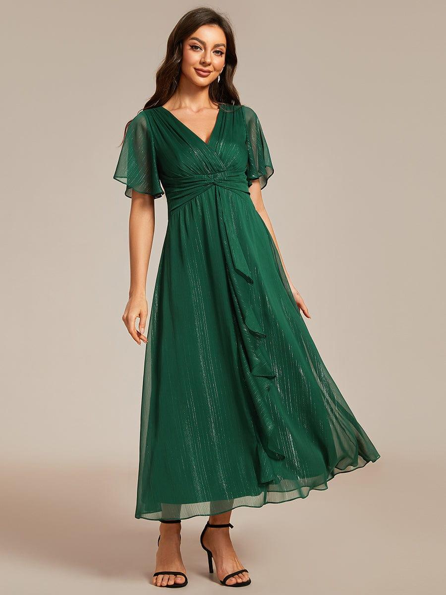 Lucille | Twist Knot A-Line Wedding Guest Dress