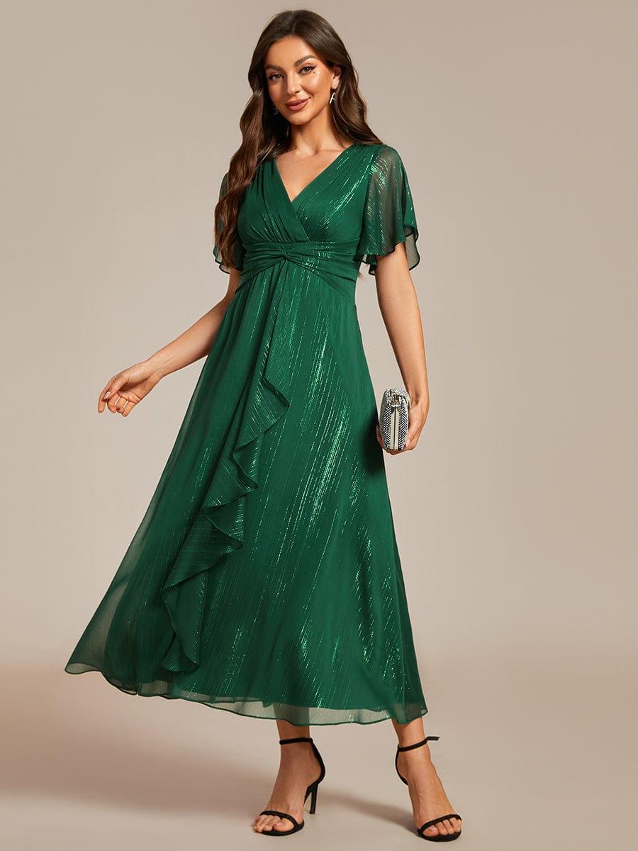 Lucille | Twist Knot A-Line Wedding Guest Dress