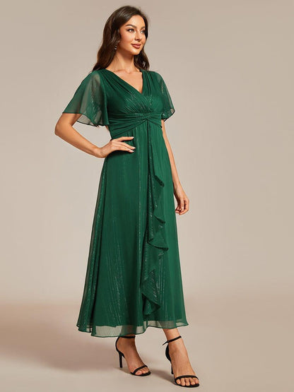 Lucille | Twist Knot A-Line Wedding Guest Dress