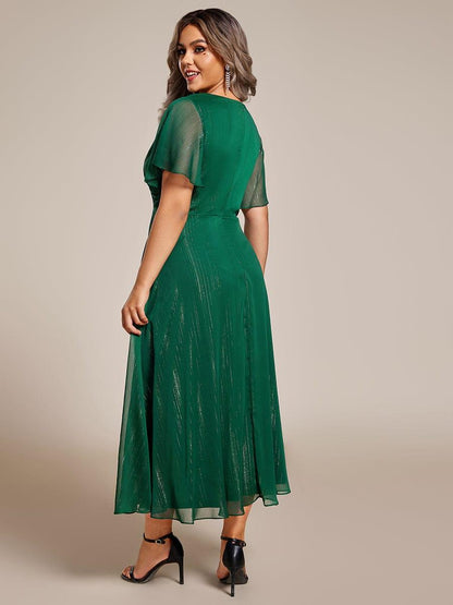 Lucille | Twist Knot A-Line Wedding Guest Dress