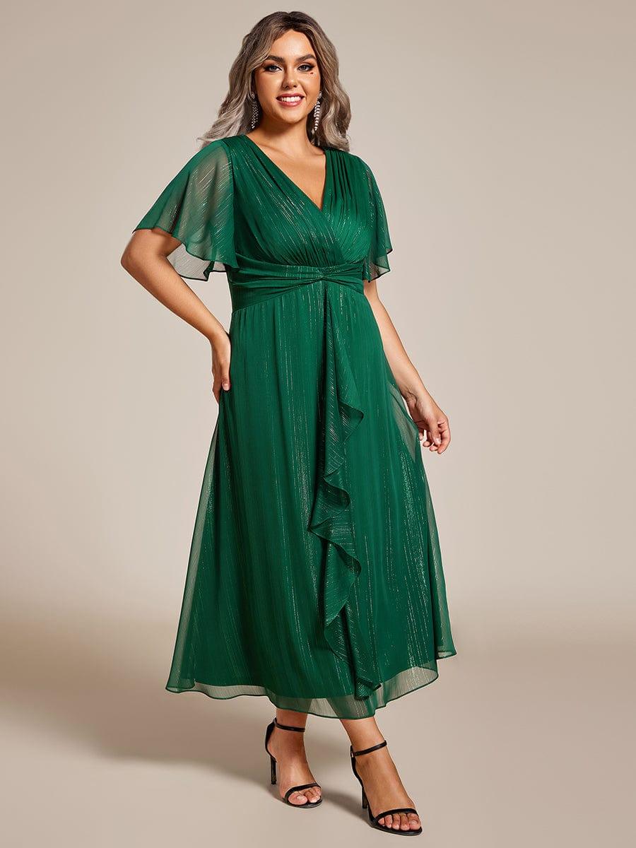 Lucille | Twist Knot A-Line Wedding Guest Dress