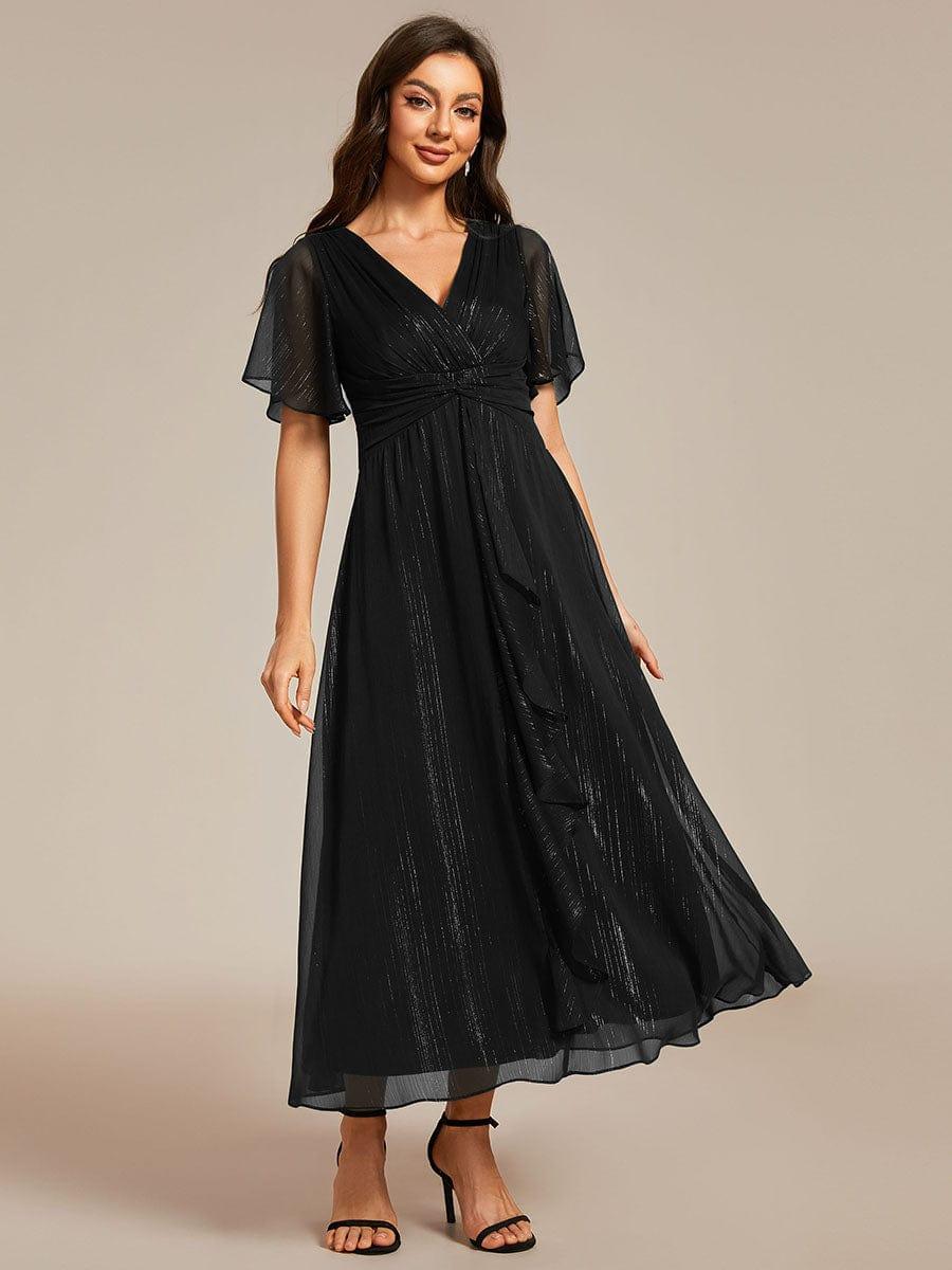 Lucille | Twist Knot A-Line Wedding Guest Dress