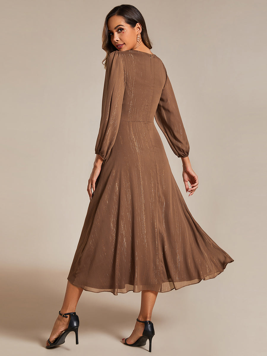 Lucille | Twist Knot A-Line Wedding Guest Dress