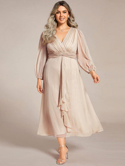Lucille | Twist Knot A-Line Wedding Guest Dress