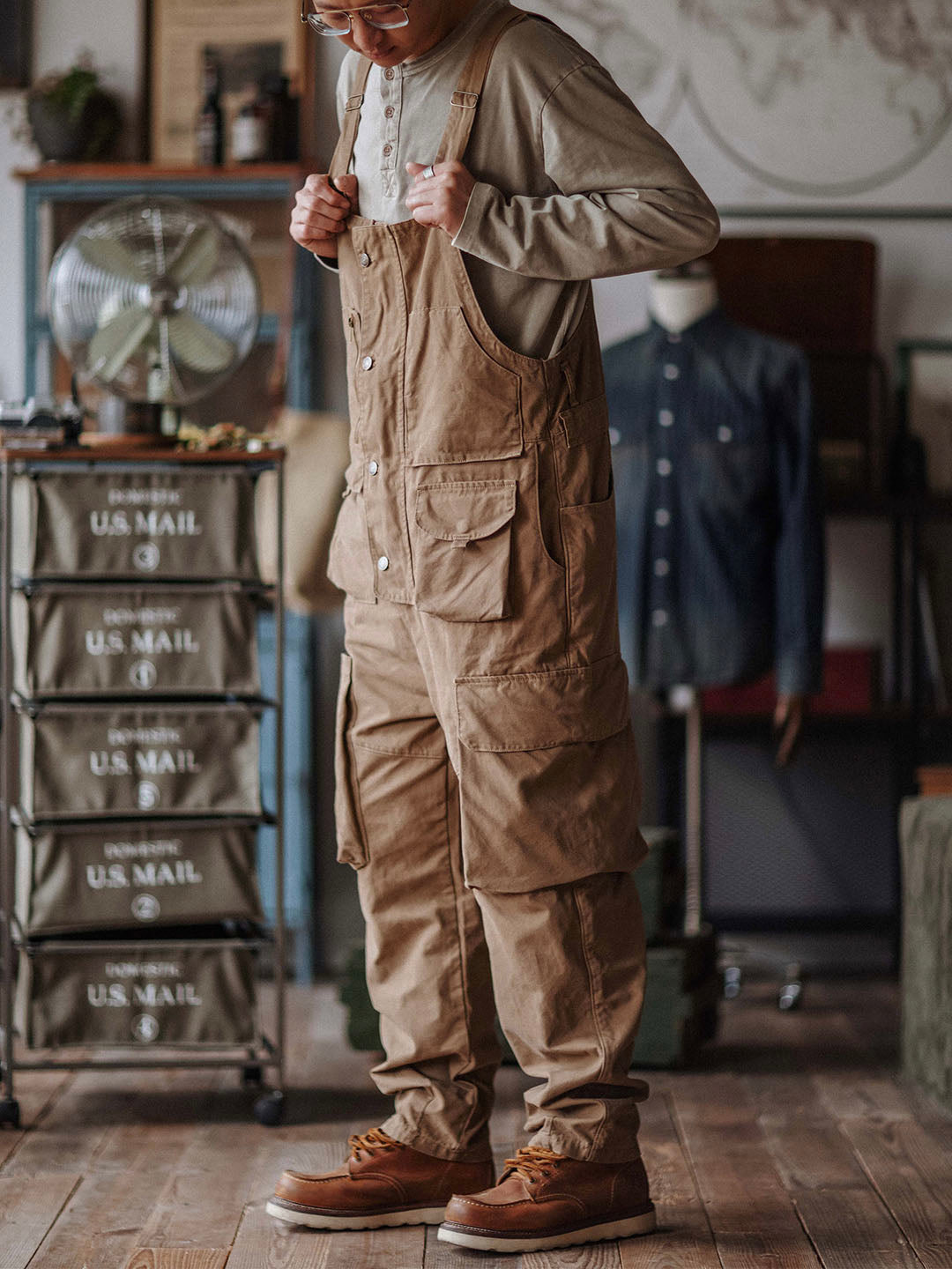 Luna | Relaxed Fit Canvas Overalls