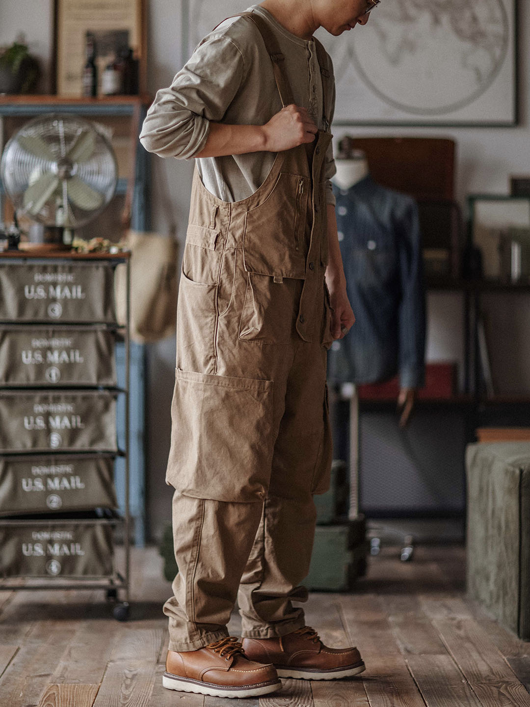 Luna | Relaxed Fit Canvas Overalls