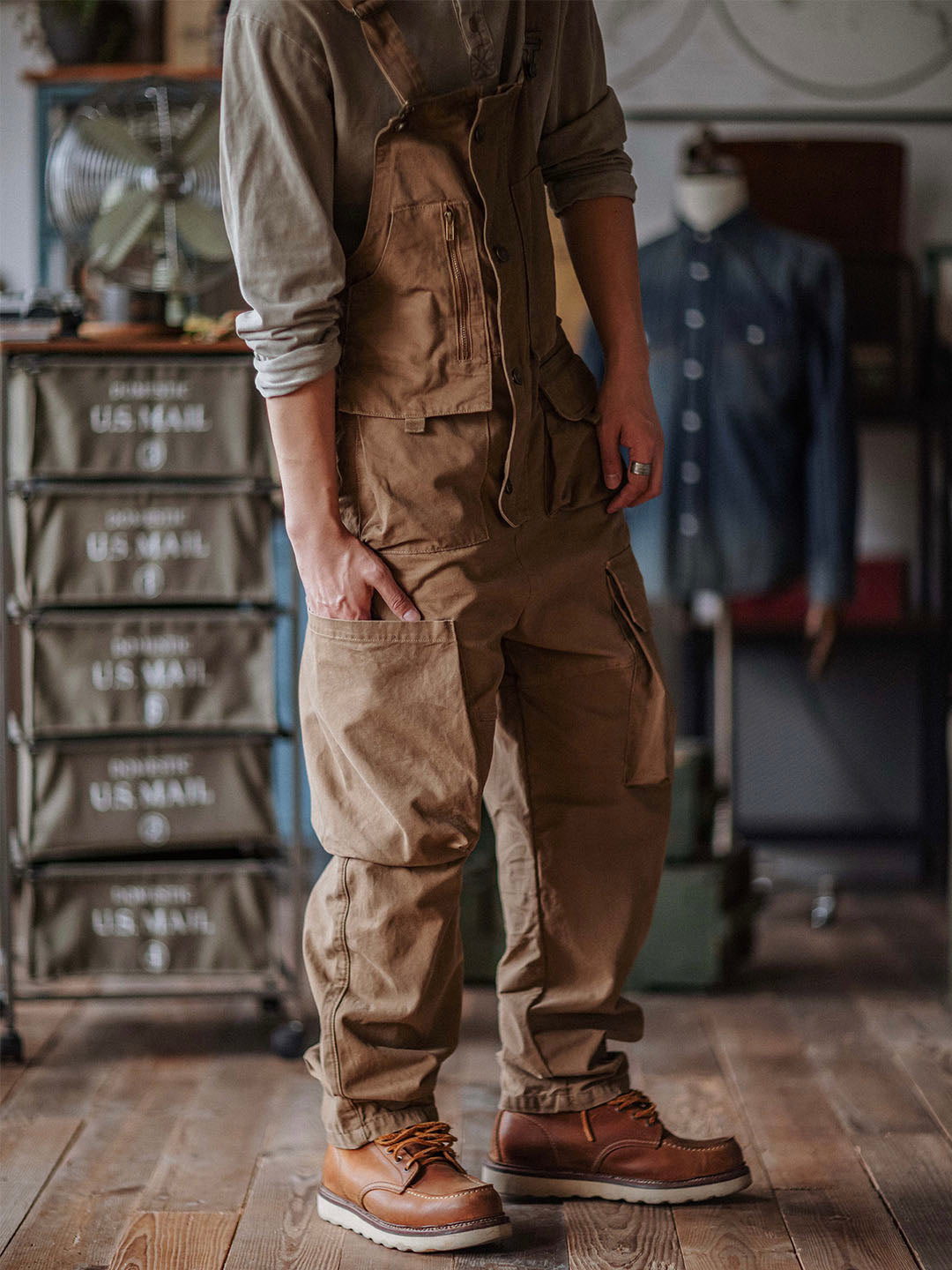 Luna | Relaxed Fit Canvas Overalls