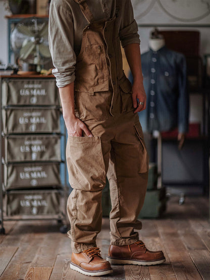 Luna | Relaxed Fit Canvas Overalls