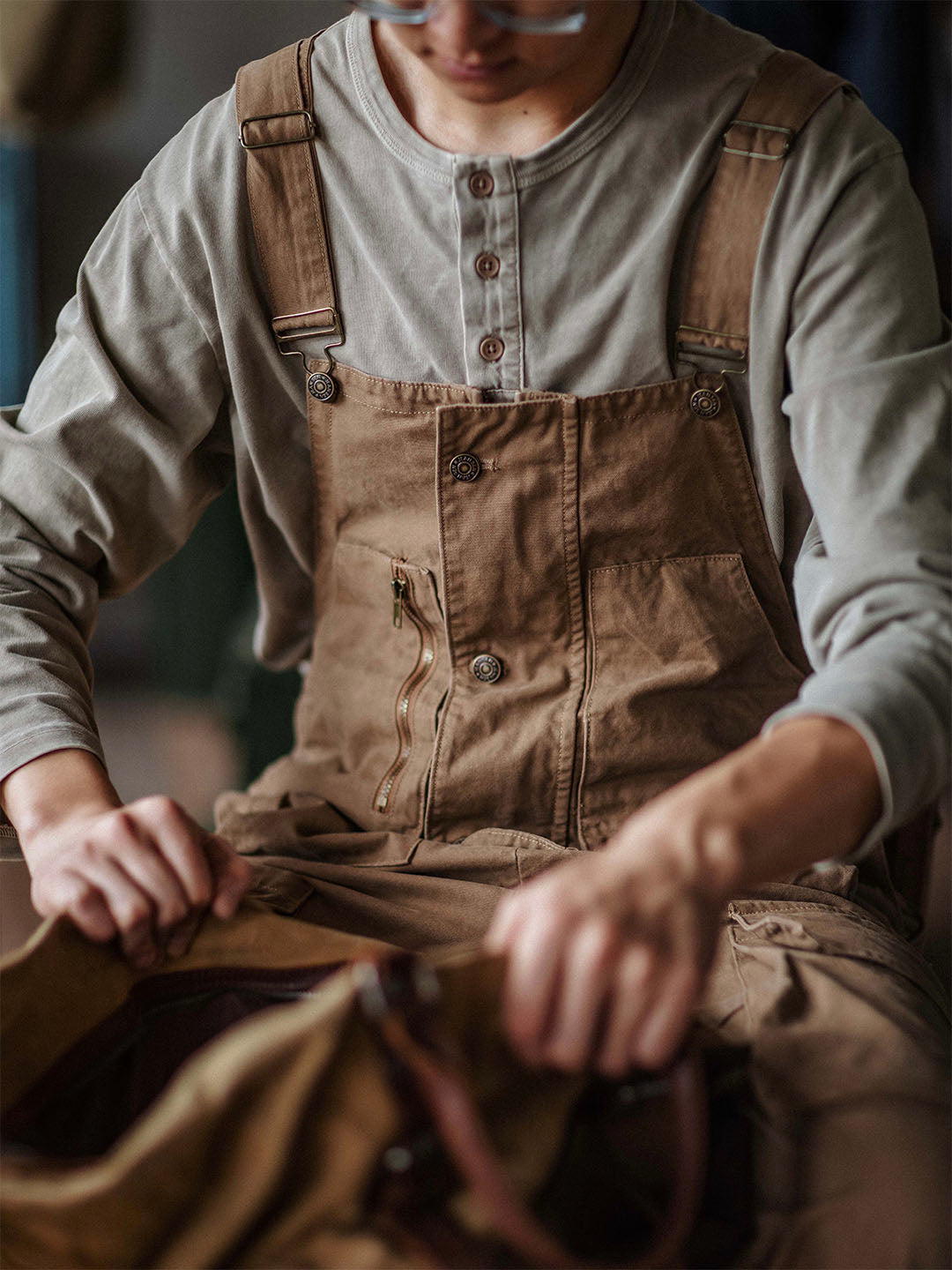 Luna | Relaxed Fit Canvas Overalls