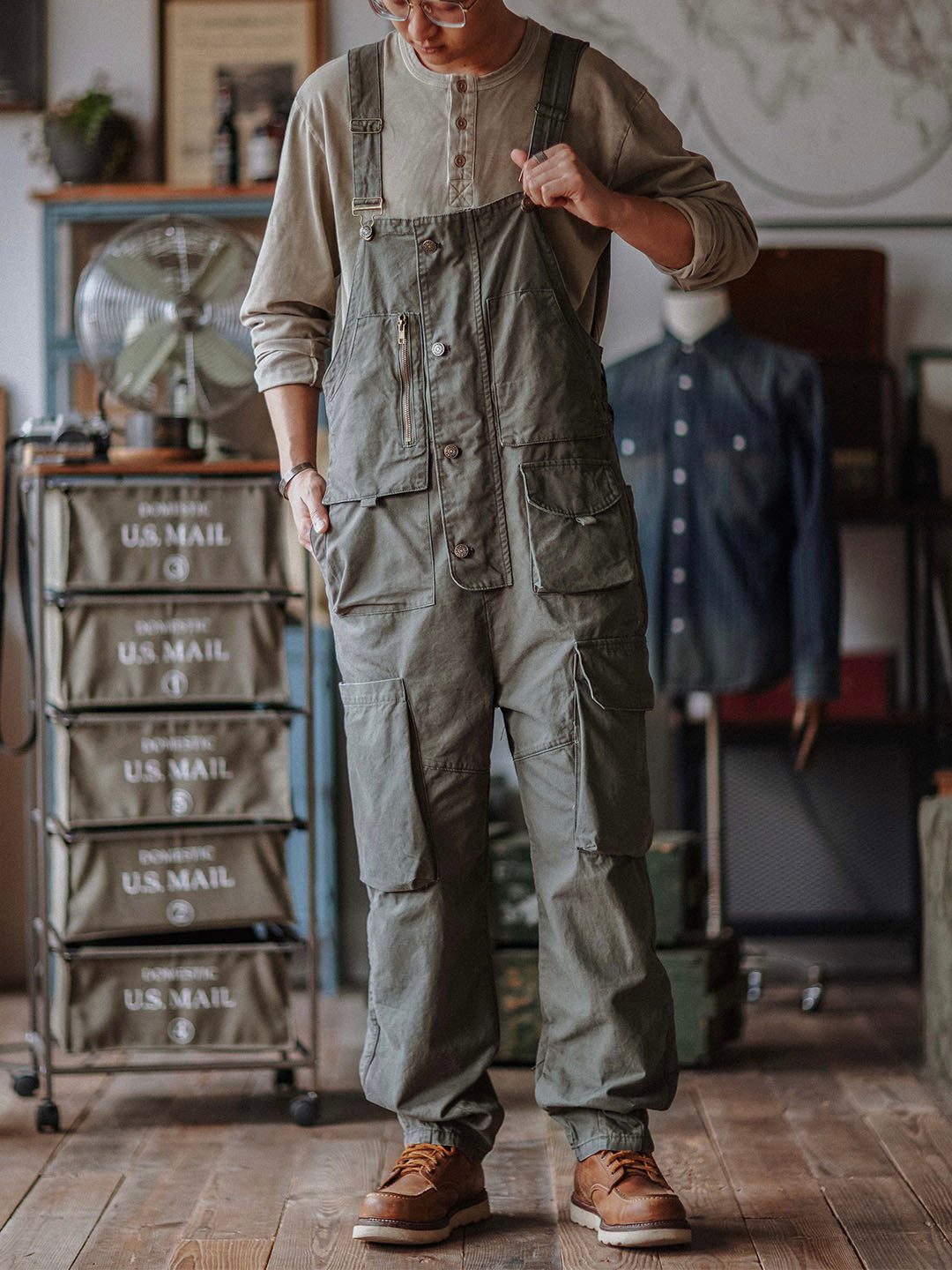 Luna | Relaxed Fit Canvas Overalls