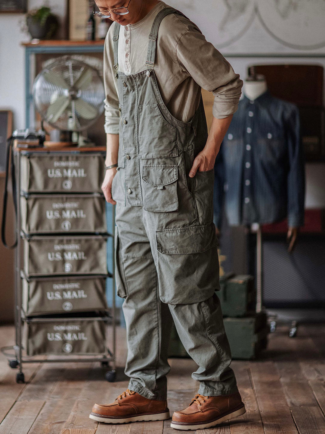 Luna | Relaxed Fit Canvas Overalls