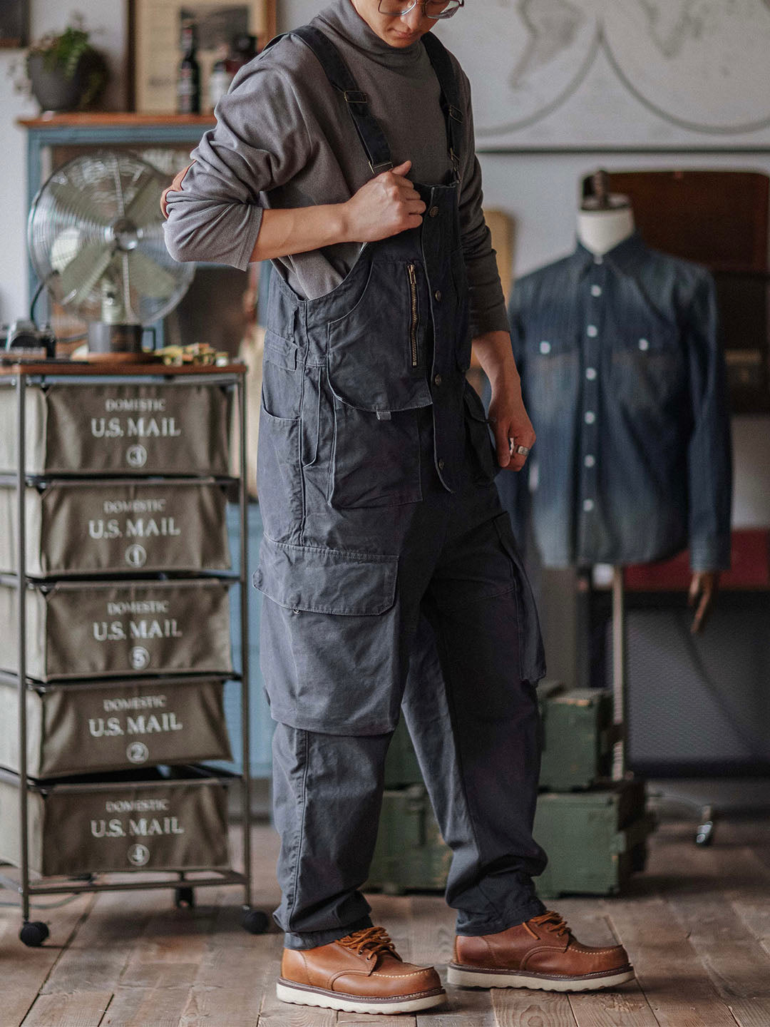 Luna | Relaxed Fit Canvas Overalls