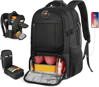 Large Spacious Commuter Backpack with USB Charger Port - OutfitLondon