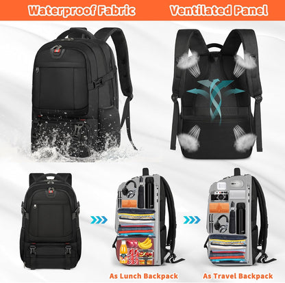 Large Spacious Commuter Backpack with USB Charger Port