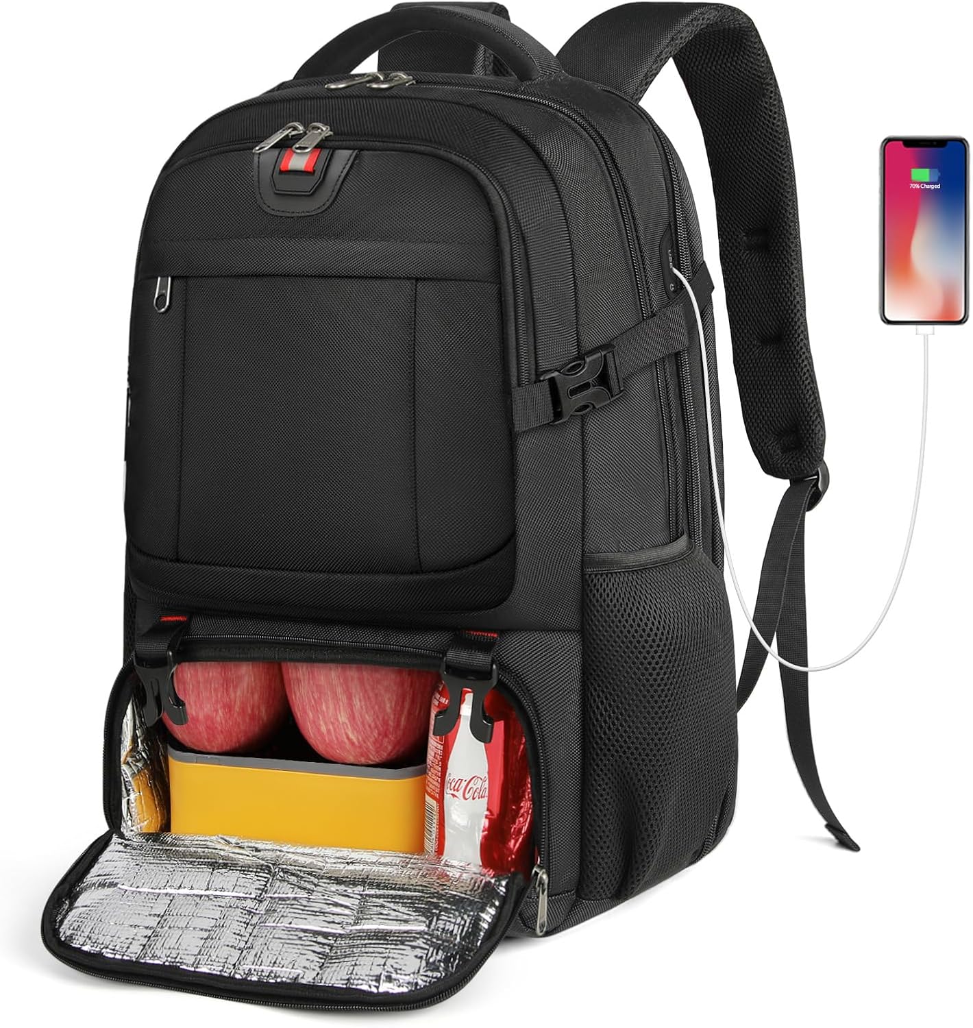 Large Spacious Commuter Backpack with USB Charger Port