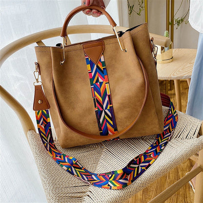 Large Capacity Synthetic Leather Shopping Bag