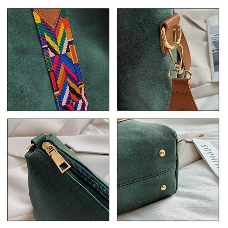 Large Capacity Synthetic Leather Shopping Bag