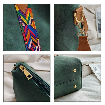 Large Capacity Synthetic Leather Shopping Bag