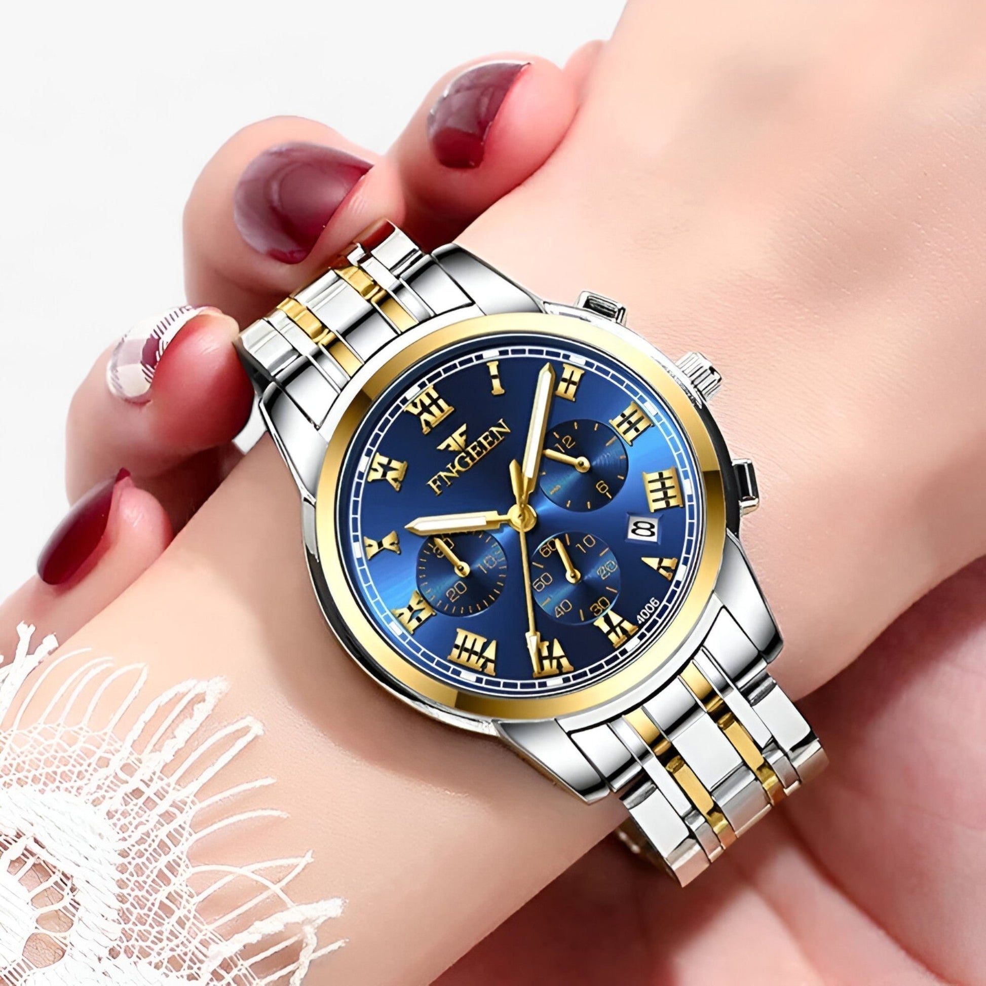 Elegant Stainless Steel Ladies Watch - OutfitLondon
