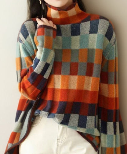 Classic Plaid Ladies Sweater Eveline - OutfitLondon