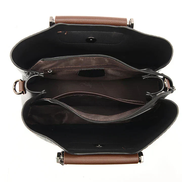Premium Genuine Leather Tote Bag - Amara