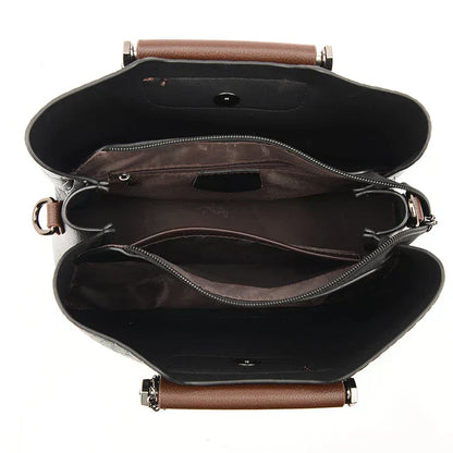 Premium Genuine Leather Tote Bag - Amara