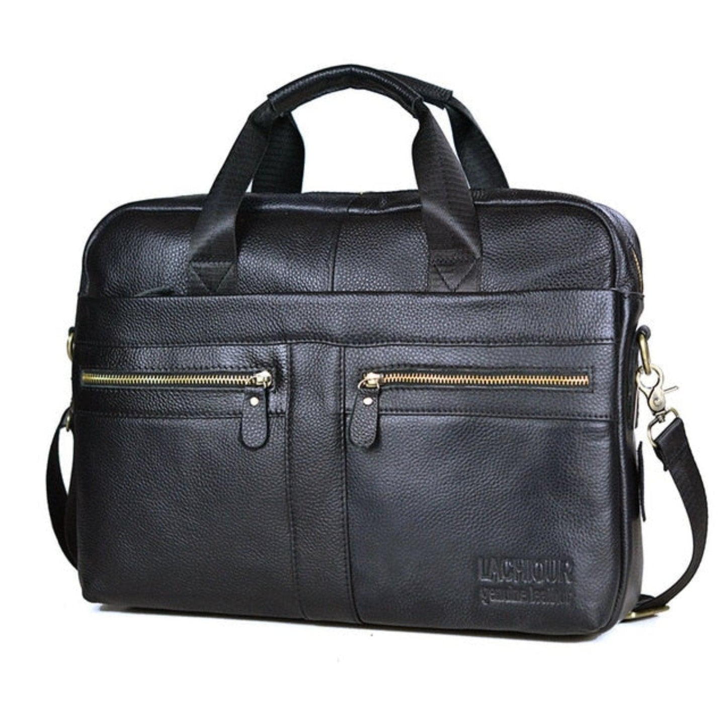 Premium Quality Leather Laptop Briefcase - OutfitLondon