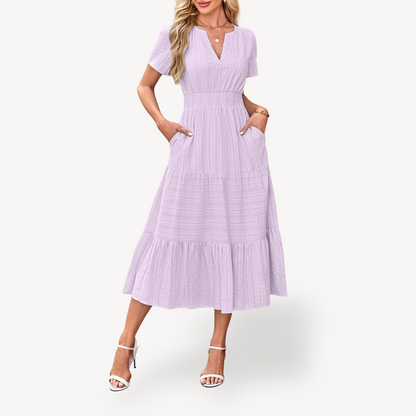 Layered Mid Length Women's Dress