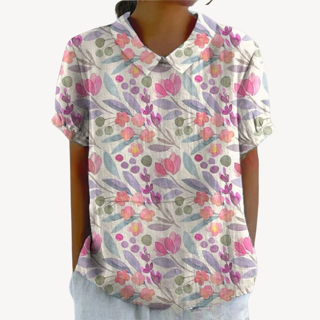 Pretty Blouse Button Front Ladies Shirt