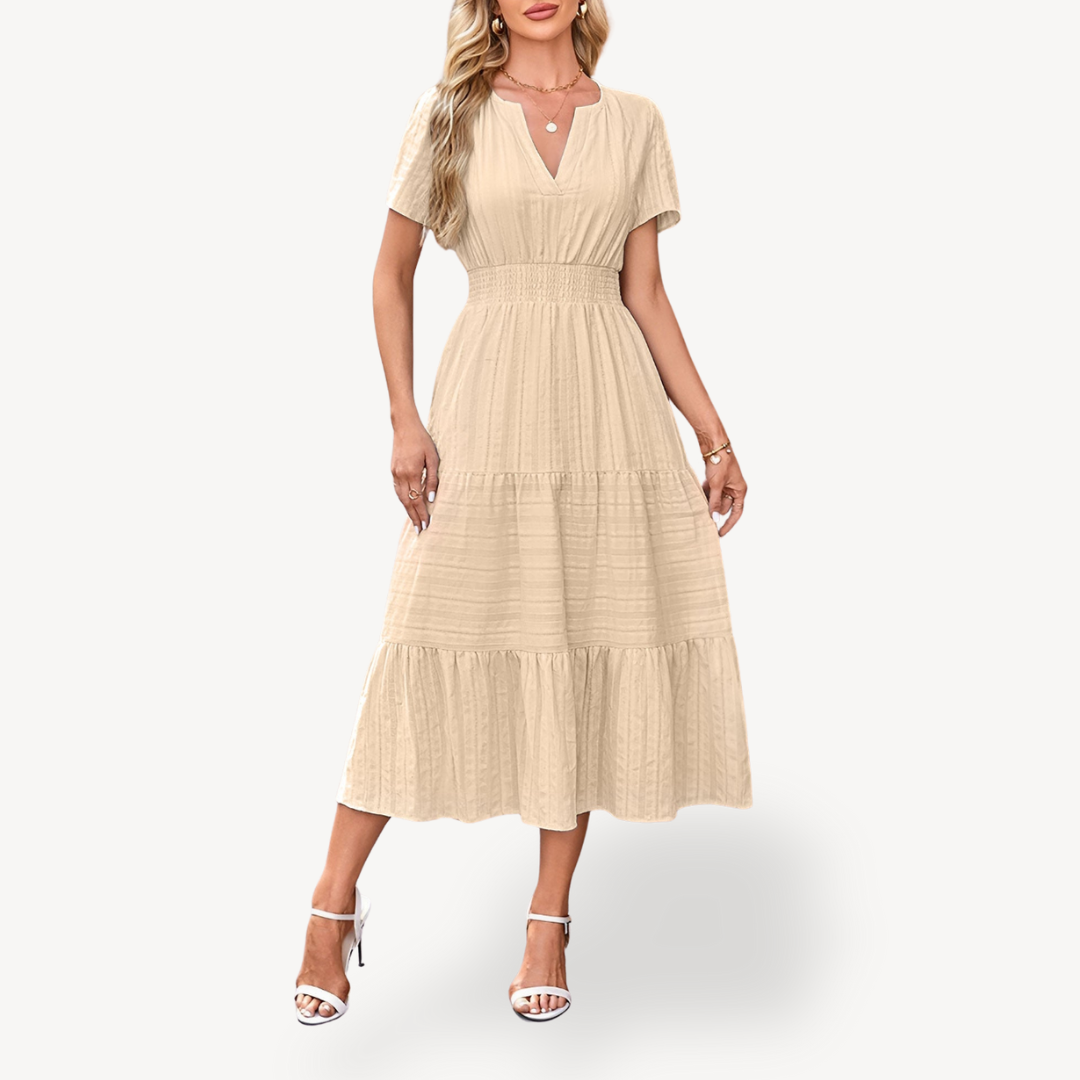 Layered Mid Length Women's Dress
