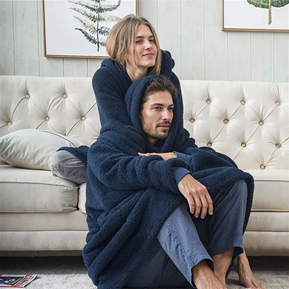 Soft Plush Oversized Fleece Hooded Jacket
